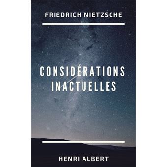 Considérations inactuelles - 1
