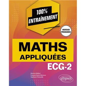 Mathématiques appliquées - ECG-2 - Programme 2022
