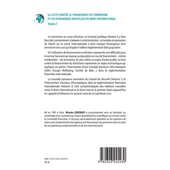 La lutte contre le financement du terrorisme et les dynamiques nouvelles du droit international