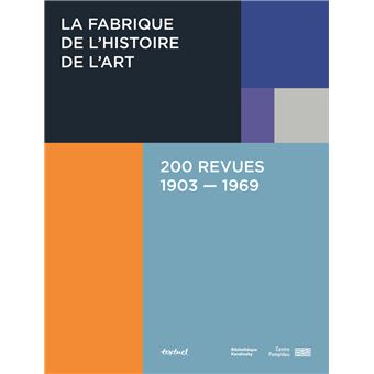 La fabrique de l'histoire de l'art, 200 revues, 1903-1969