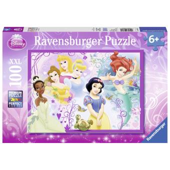 Puzzle 100 pièces - Valisette Ronde - Secrets de Princesses