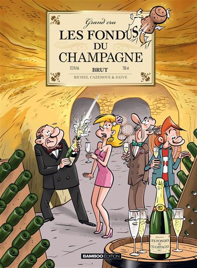 Les Fondus du vin : Champagne - Hervé Richez - cartonné