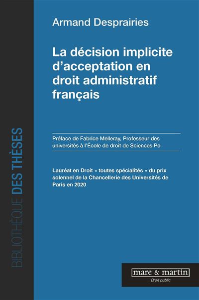 La décision implicite d'acceptation en droit administratif français