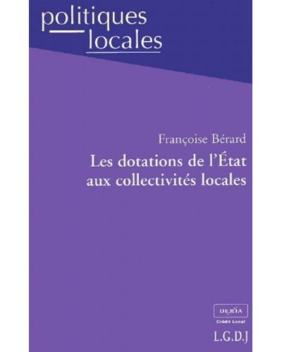Les dotations de l'etat aux collectivités locales