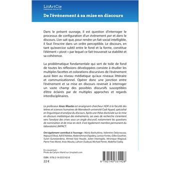 De l'événement à sa mise en discours