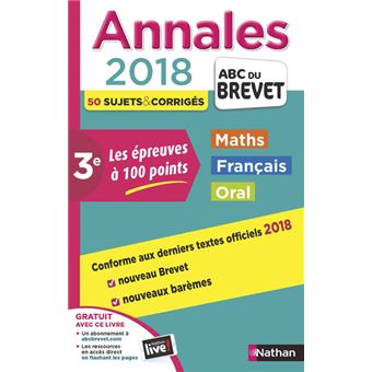 Annales Brevet Les épreuves à 100 Points 3e Les épreuves à 100 Points ...