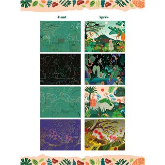 L'art à la manière du Douanier Rousseau - Cartes à gratter  - pochette avec accessoires