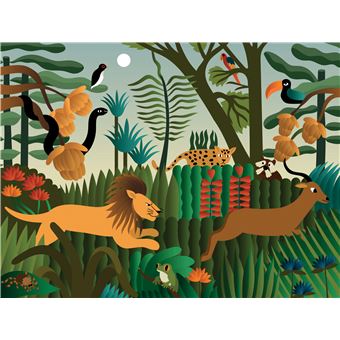 L'art à la manière du Douanier Rousseau - Cartes à gratter  - pochette avec accessoires