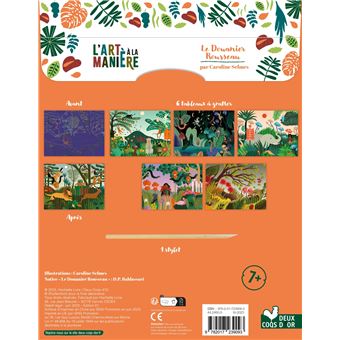 L'art à la manière du Douanier Rousseau - Cartes à gratter  - pochette avec accessoires