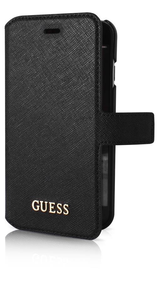 GUESS FOLIO SAFIANO IPH6/6S NOIR