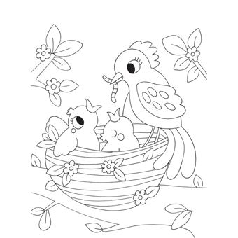 Maxi bloc à colorier - Ferme + bébés animaux