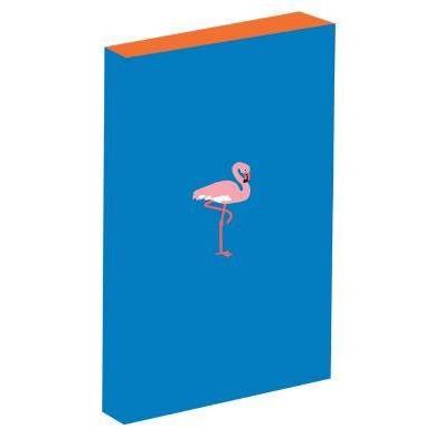 Carnet de notes brodé : flamant rose