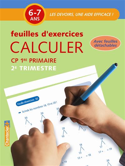 Calculer cp 6-7 ans - feuilles d'exercices 2e trimestre -  Collectif - broché