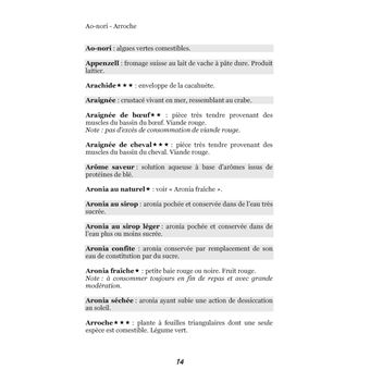Dictionnaire alimentaire de la corticothérapie