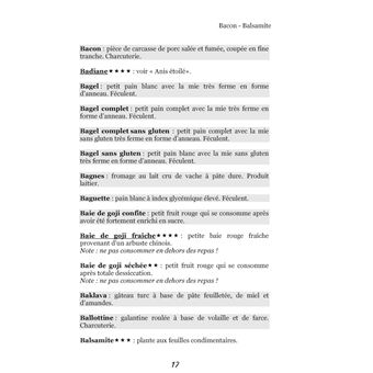 Dictionnaire alimentaire de la corticothérapie