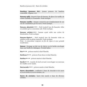 Dictionnaire alimentaire de la corticothérapie