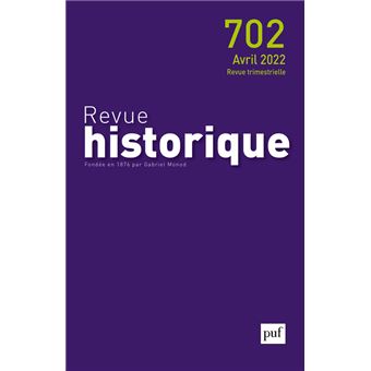 Revue historique, 2022 - 702