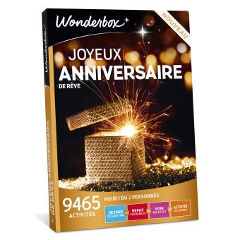 wonderbox joyeux anniversaire sensation Coffret Cadeau Wonderbox Joyeux Anniversaire De Reve Coffret wonderbox joyeux anniversaire sensation