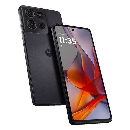 Motorola Moto G75 - 5G smartphone - double SIM - RAM 8 Go / Mémoire interne 256 Go - microSD slot - Écran LCD - 6.78 - 2388 x 1080 pixels (120 Hz) - 3 x caméras arrière 50 MP, 8 MP - front camera 16 MP - gris charbon