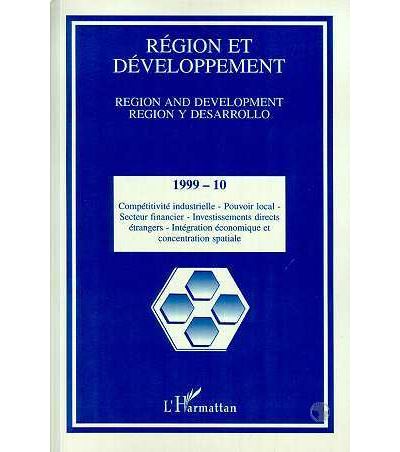Region et developpement,1999-10