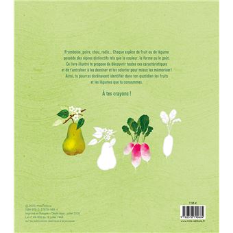 Je découvre les fruits et les légumes en dessinant et en coloriant