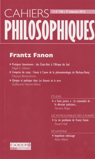Cahiers philosophiques,138:frantz fanon