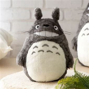 Peluche Mon voisin Totoro Ghibili Acrylique Totoro Gris foncé souriant