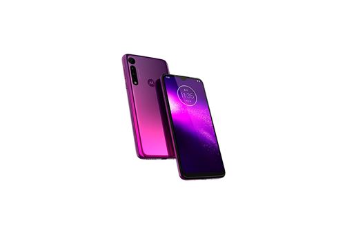 Motorola One Macro - 4G smartphone - double SIM - RAM 4 Go / Mémoire interne 64 Go - Écran LCD - 6.2 - 1520 x 720 pixels - 3 x caméras arrière 13 MP, 2 MP, 2 MP - front camera 8 MP - ultraviolet