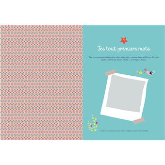 Carnet des premiers mots de mon enfant