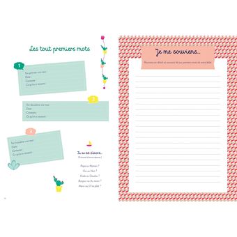 Carnet des premiers mots de mon enfant
