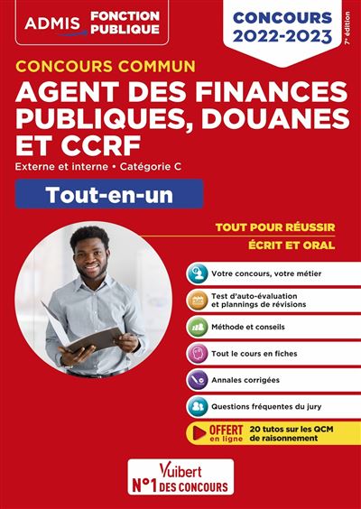 Concours commun Agent des finances publiques, douanes et CCRF - Catégorie C -
