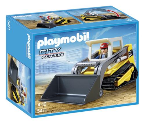 Playmobil City Action 5471 pas cher, Chargeuse à chaines avec pelle