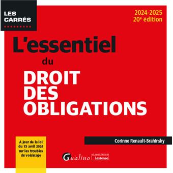 L'essentiel du Droit des obligations