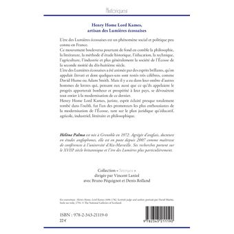 Henry Home Lord Kames, artisan des Lumières écossaises