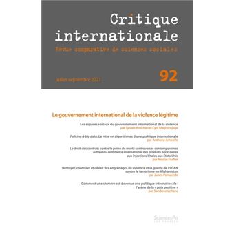 Critique internationale 92