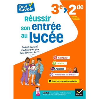 Réussir son entrée au lycée 3e/2de