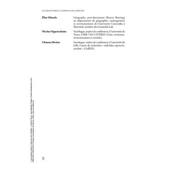 Les espaces publics à l'épreuve des mobilités