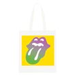 Sac à main The Rolling Stones Green Tongue Blanc