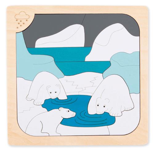Puzzle 34 pièces Chaud et Froid Hape