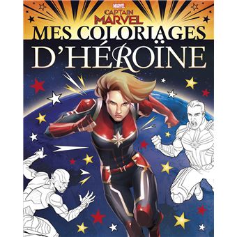 CAPTAIN MARVEL - Mes Coloriages d'Héroïne - MARVEL