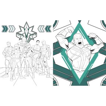 CAPTAIN MARVEL - Mes Coloriages d'Héroïne - MARVEL