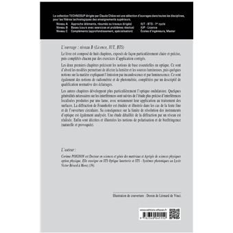 Optique physique - Optique ondulatoire - Interférences, diffraction, polarisation - Cours et exercices corrigés