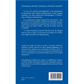 Domination culturelle à l'antique et innutrition culturelle