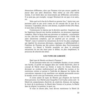 La liberté et l'inévitable