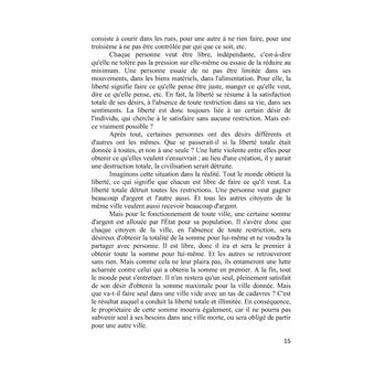 La liberté et l'inévitable