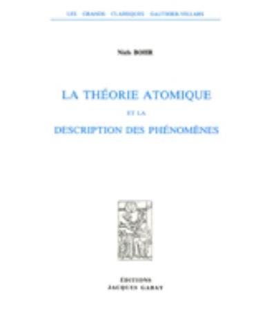 Theorie atomique et description phenomenes