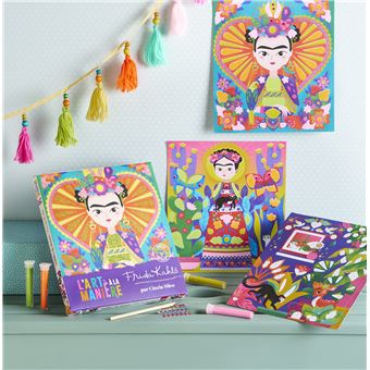 L'art à la manière de Frida Kahlo - Sables et strass - boîte avec accessoires