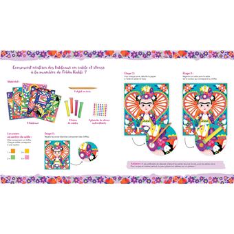 L'art à la manière de Frida Kahlo - Sables et strass - boîte avec accessoires