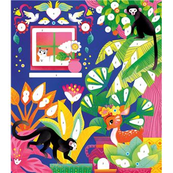 L'art à la manière de Frida Kahlo - Sables et strass - boîte avec accessoires