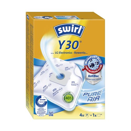 Sac aspirateur Swirl Y30 4 pièces Blanc